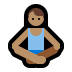 🧘🏽‍♂️ man in lotus position: medium skin tone display on Windows